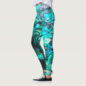 Paula Abalone schelp natuurlijk ontwerp Leggings (Links)