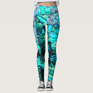 Paula Abalone schelp natuurlijk ontwerp Leggings