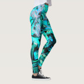 Paula Abalone schelp natuurlijk ontwerp Leggings (Rechts)