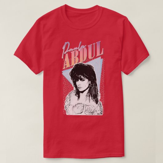 Paula Abdul 80s  esthetisch ontwerp T-shirt (Design voorkant)