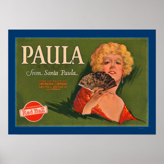 Paula Brand uit Santa Paula Poster (Voorkant)