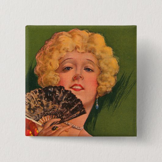 Paula Brand uit Santa Paula Vierkante Button 5,1 Cm (Voorkant)