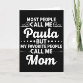 Paula Cadeau Naam Grappige Moederdag Persoonlijke  Kaart (Voorkant)