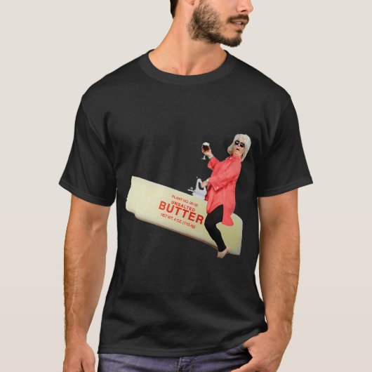 Paula deen rijdt op boter t-shirt (Voorkant)
