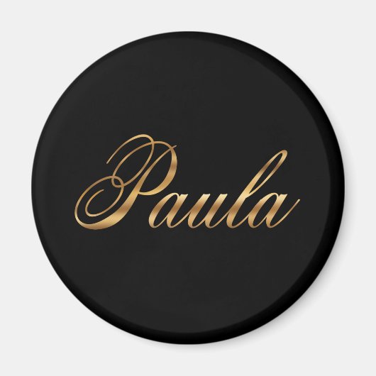 Paula Gold Design Lettering Magnet (Voorkant)