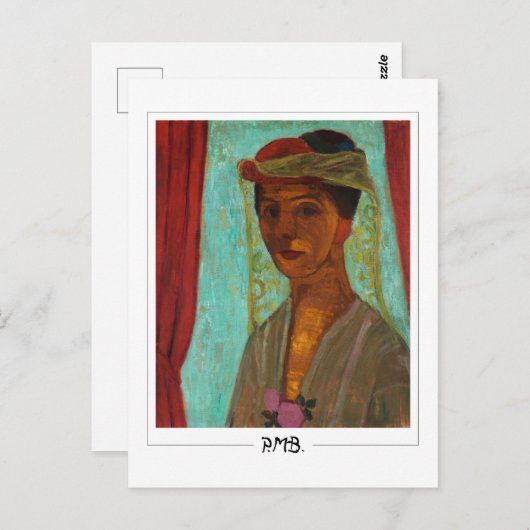 Paula Modersohn-Becker #10 - Kunstkunst Briefkaart (Voorkant / Achterkant)