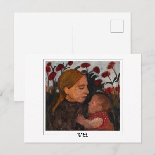 Paula Modersohn-Becker #11 - Fijne Kunst Briefkaart (Voorkant / Achterkant)