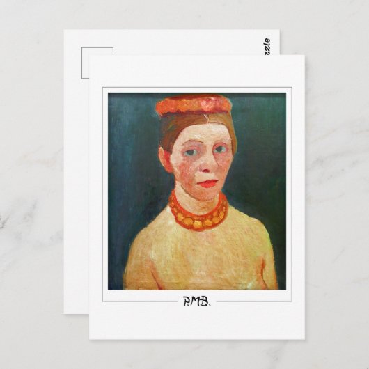 Paula Modersohn-Becker #134 - Fijne Kunst Briefkaart (Voorkant / Achterkant)