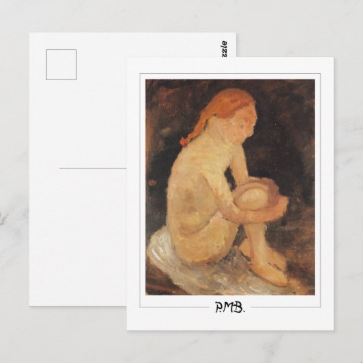 Paula Modersohn-Becker #161 - Fijne Kunst Briefkaart (Voorkant / Achterkant)