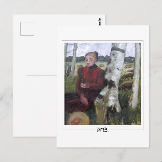 Paula Modersohn-Becker #39 - Fijne Kunst Briefkaart (Voorkant / Achterkant)