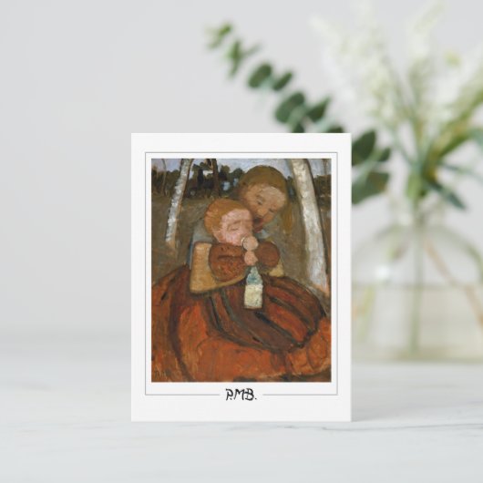Paula Modersohn-Becker #5 - Kunst Briefkaart (Staand voorkant)