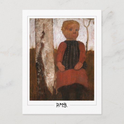 Paula Modersohn-Becker #7 - Fijne Kunst Briefkaart (Voorkant)