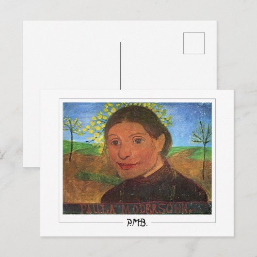 Paula Modersohn-Becker #92 - Fijne Kunst Briefkaart (Voorkant / Achterkant)