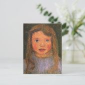 Paula Modersohn-Becker, hoofd van een klein meisje Briefkaart (Staand voorkant)