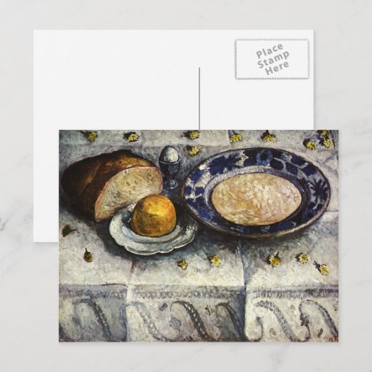 Paula Modersohn-Becker- Nog steeds leven met melk Briefkaart (Voorkant / Achterkant)