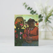 Paula Modersohn-Becker - Oude vrouw in de tuin Briefkaart (Staand voorkant)