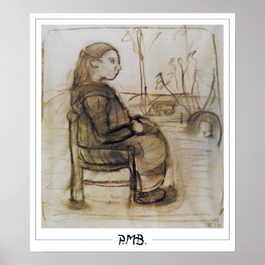 Paula Modersohn-Becker Zedign Art Poster #105 (Voorkant)