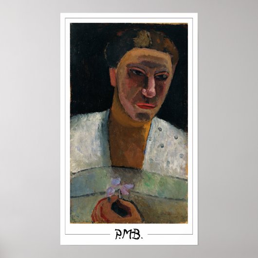 Paula Modersohn-Becker Zedign Art Poster #12 (Voorkant)