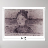 Paula Modersohn-Becker Zedign Art Poster #137 (Voorkant)