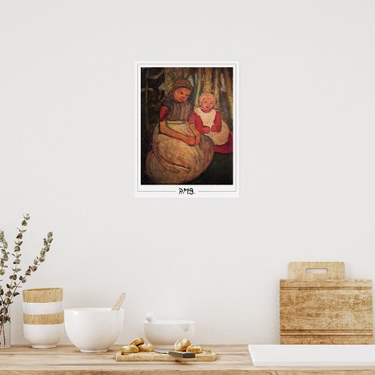 Paula Modersohn-Becker Zedign Art Poster #140 (Keuken)