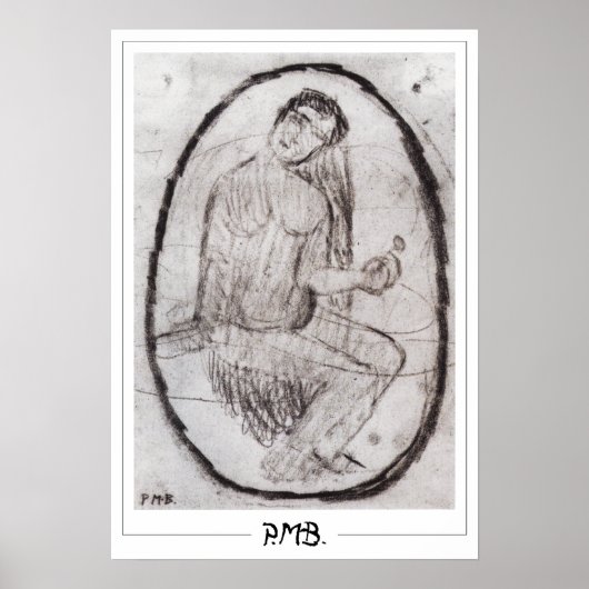 Paula Modersohn-Becker Zedign Art Poster #187 (Voorkant)
