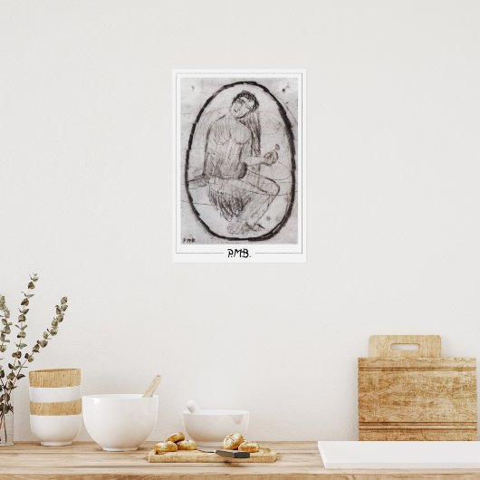 Paula Modersohn-Becker Zedign Art Poster #187 (Keuken)