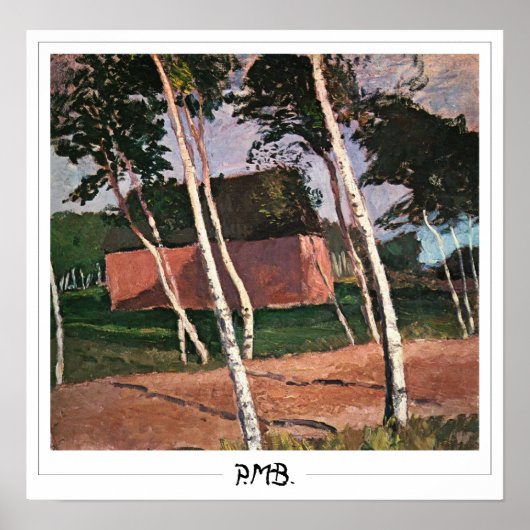 Paula Modersohn-Becker Zedign Art Poster #88 (Voorkant)