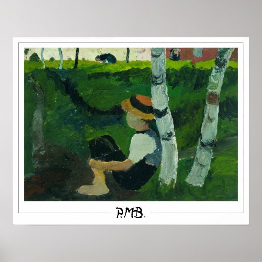 Paula Modersohn-Becker Zedign Art Poster #9 (Voorkant)