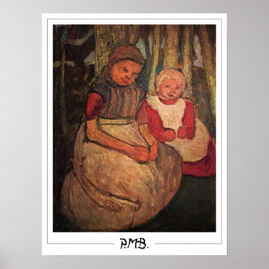 Paula Modersohn-Becker Zedign Kunstposter #140 Poster (Voorkant)