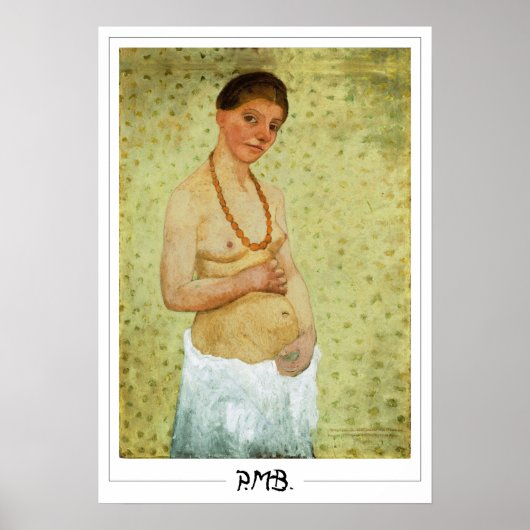 Paula Modersohn-Becker Zedign Kunstposter #1 Poster (Voorkant)