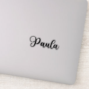 Paula Naam - Handgeschreven kalligrafie Sticker