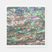 Paula Shell Abalone Natuurlijke Luncheon Papier Se Servet (Voorkant)