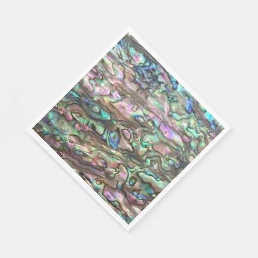 Paula Shell Abalone Natuurlijke Luncheon Papier Se Servet (Hoek)
