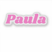 Paula Sticker (Voorkant)