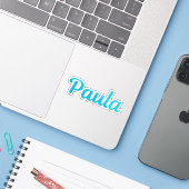 Paula Sticker (Laptop met iPhone)