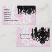 Paulette Paris Chandelier en Toile Visitekaartjes (Voorkant / Achterkant)