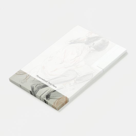 Paulette Reading Sitting on her Speelgoed Dog Post-it® Notes (Schuin)