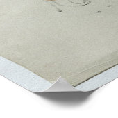 Paulette Reading Sitting on her Speelgoed Dog Poster (Hoek)