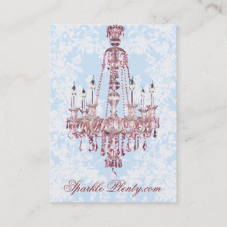 PauletteParis Pink Chandelier Chubby Visitekaartje