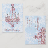 PauletteParis Pink Chandelier Chubby Visitekaartje (Voorkant / Achterkant)