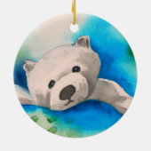 Paulie the Polar Beer Ornament (Achterkant)