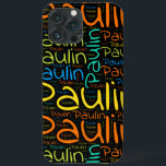 Paulin Case-Mate iPhone Case<br><div class="desc">Paulin. Show en draag deze populaire, mooie mannelijke voornaam die is ontworpen als kleurrijke tekstwolk gemaakt van horizontale en verticale krommende typografie van handletters in verschillende maten en schattige verse kleuren. Draag je positieve franse naam of show de wereld waar je van houdt of waar je van houdt. Merk met...</div>