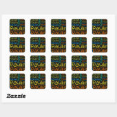 Paulin Vierkante Sticker (Vel)