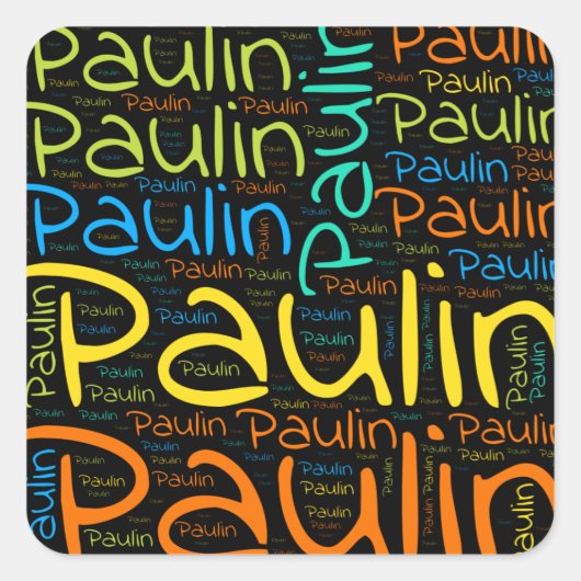Paulin Vierkante Sticker (Voorkant)