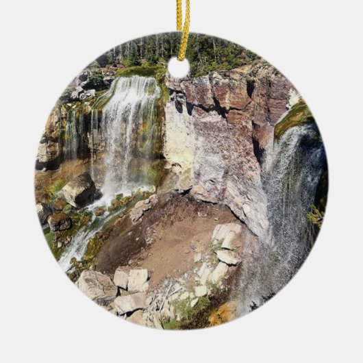 Paulina Creek Falls, OR Keramisch Ornament (Voorkant)