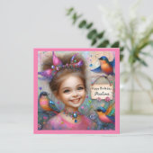 PAULINA ~ Verjaardag Kaart ~ Vlindermeisje ~ (Staand voorkant)