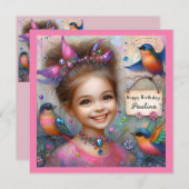 PAULINA ~ Verjaardag Kaart ~ Vlindermeisje ~ (Voorkant / Achterkant)