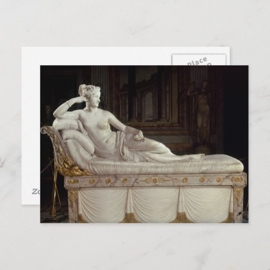 Pauline Bonaparte as Venus Triumphant, c.1805-08 Briefkaart (Voorkant / Achterkant)