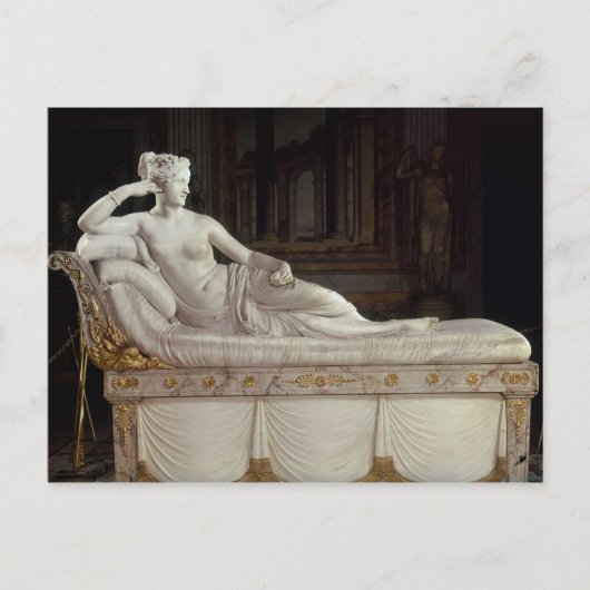 Pauline Bonaparte as Venus Triumphant, c.1805-08 Briefkaart (Voorkant)