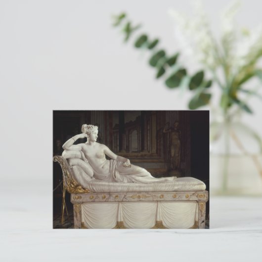 Pauline Bonaparte as Venus Triumphant, c.1805-08 Briefkaart (Staand voorkant)